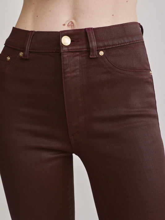 Vin Rouge Coated Bridget Bootcut High Rise Jeans