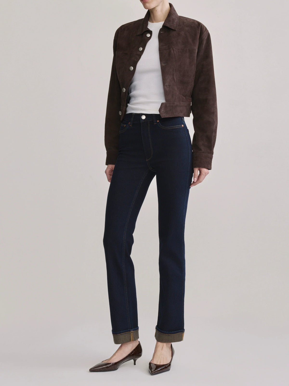 Harvest Moon Halle Straight High-Rise Jeans