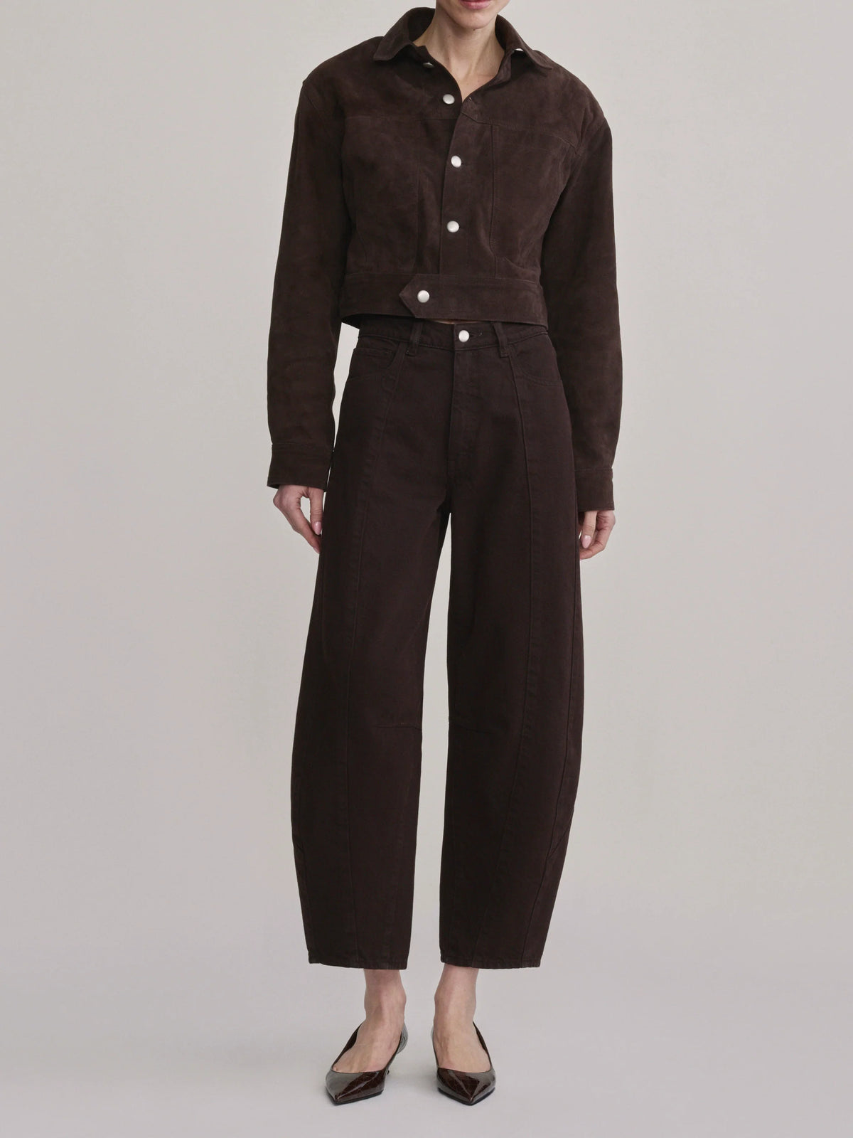 Tobacco Miro Barrel High-Rise Jeans