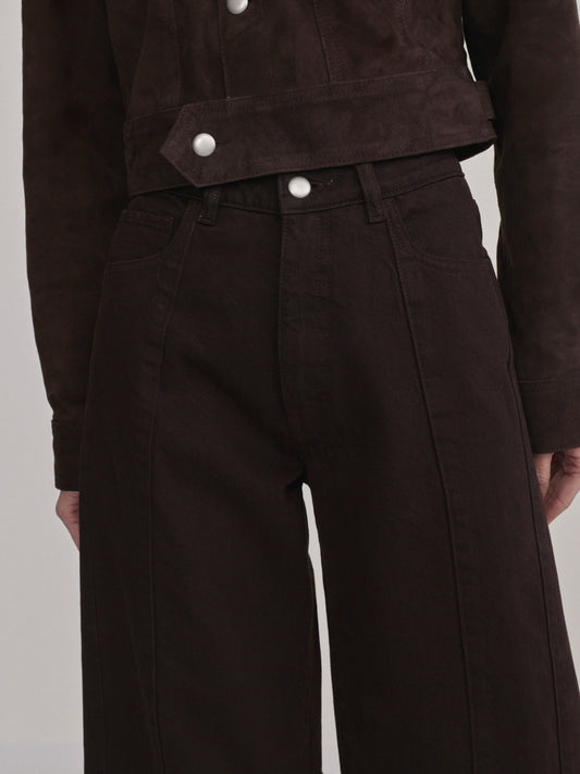 Tobacco Miro Barrel High-Rise Jeans