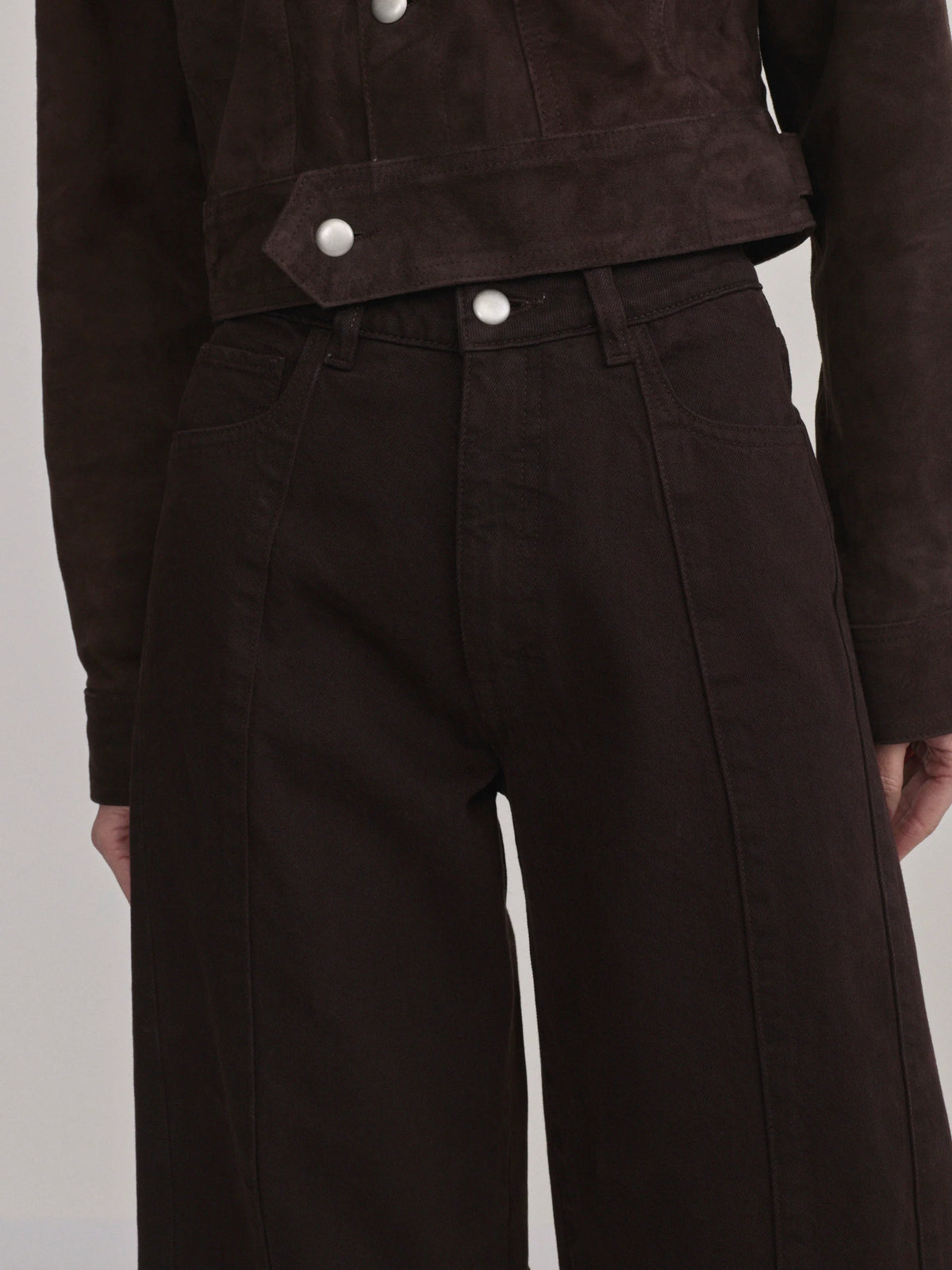 Tobacco Miro Barrel High-Rise Jeans