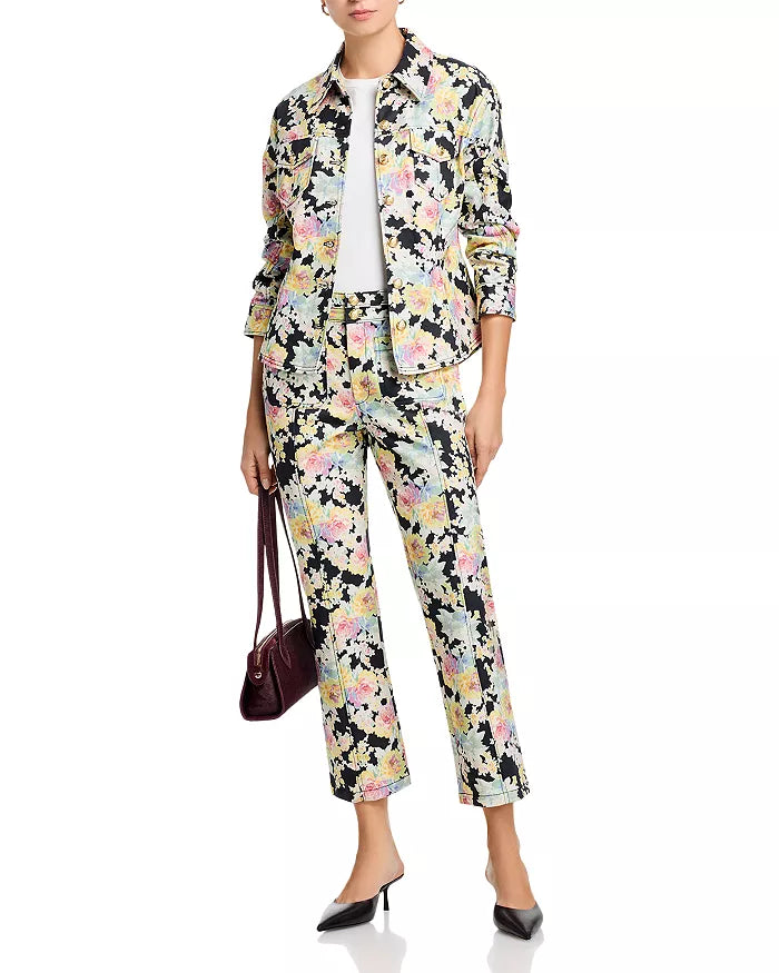 Ikat Bouquet Scrunched Canyon Jean Jacket