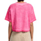 Pink Twisted Cuff Tee