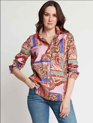 Long Sleeve Reese - Patchwork Paisley