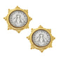 Florence Bee Coin Studs Clip on