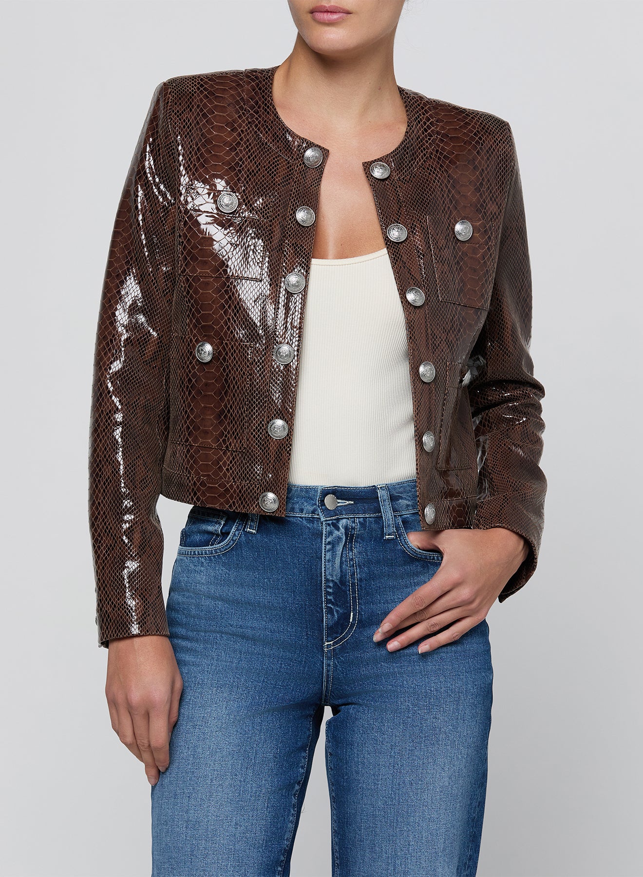 JAYDE COLLARLSS JACKET
