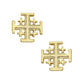 Jerusalem Cross Studs