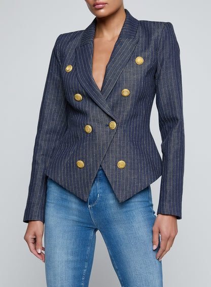 Solar Pinstripe Blazer