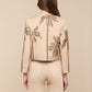 Lian Collarless Palm Jacket
