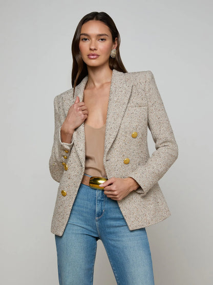 NEUTRAL KYOMI TWEED BLAZER