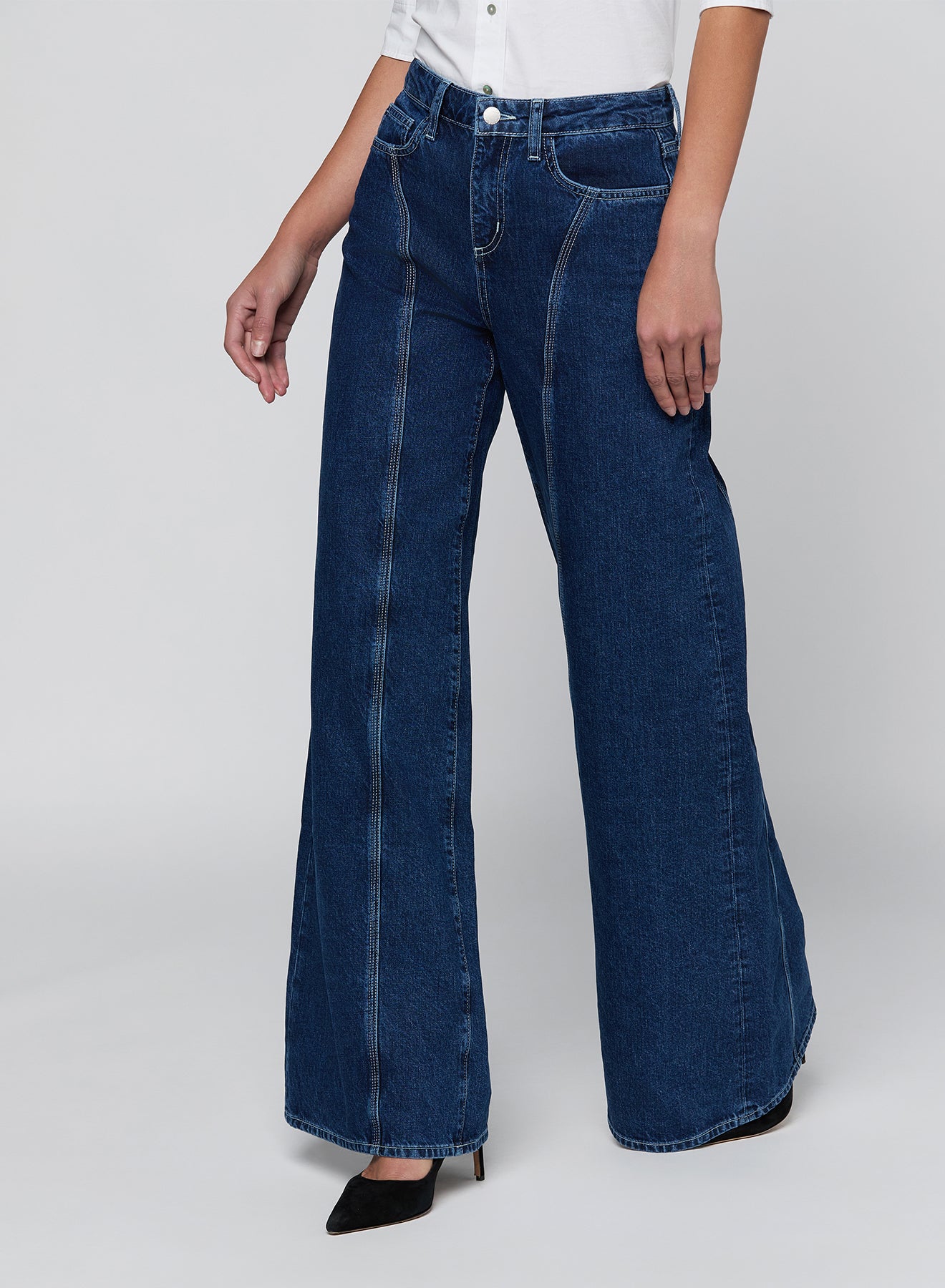 LESTAT H/R SEAMED WD LEG