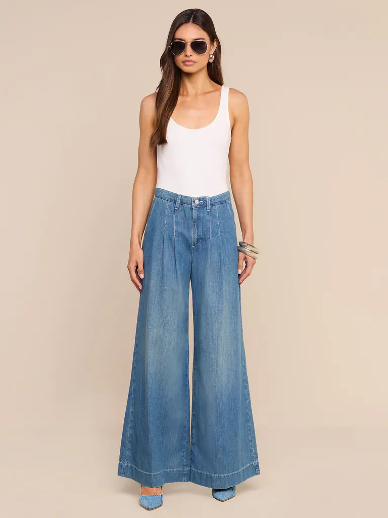 Jayani Pleated Wide Leg Jean