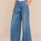 Jayani Pleated Wide Leg Jean
