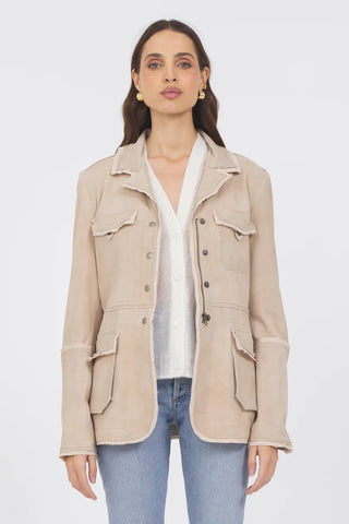 Meryl Waxed Suede Jacket