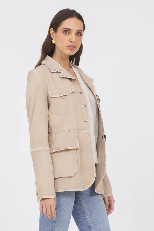 Meryl Waxed Suede Jacket