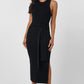 Jet Piper Tie Front Sleeveless Midi Dress