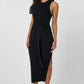 Jet Piper Tie Front Sleeveless Midi Dress