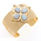 Gold + Pearl Maltese Cross Cuff