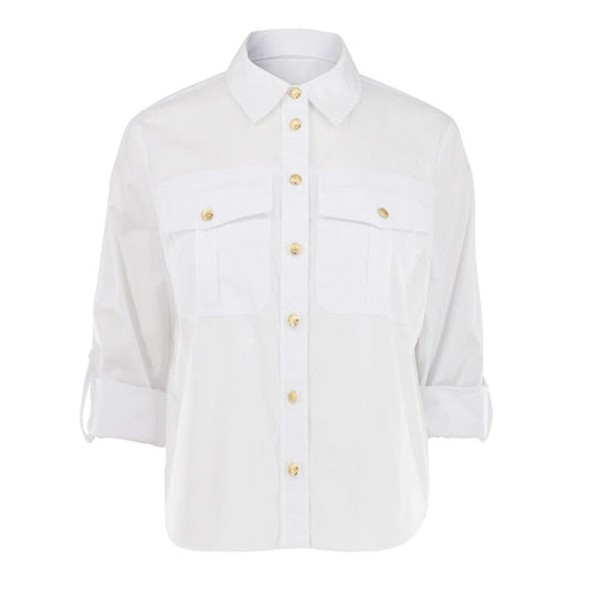 Catriona Button-Front Shirt