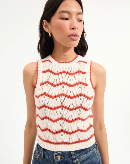 Jerrel Cropped Knit Tank