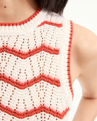 Jerrel Cropped Knit Tank