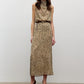 Animal Print Chiffon Slip Skirt