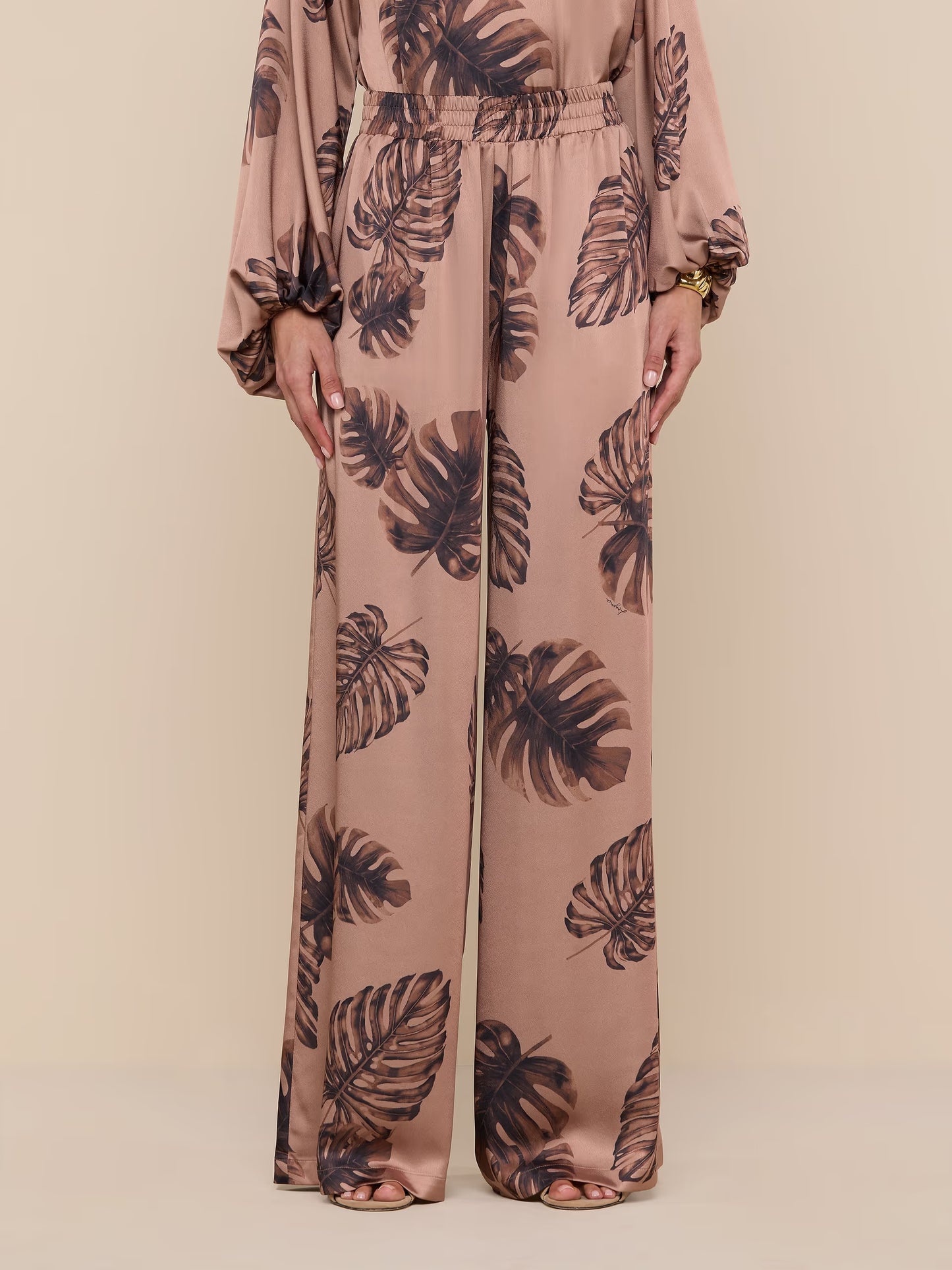 Lillian Satin Wide Leg Pant