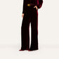 Deep Port Pilar Velvet Wide-Leg Pant