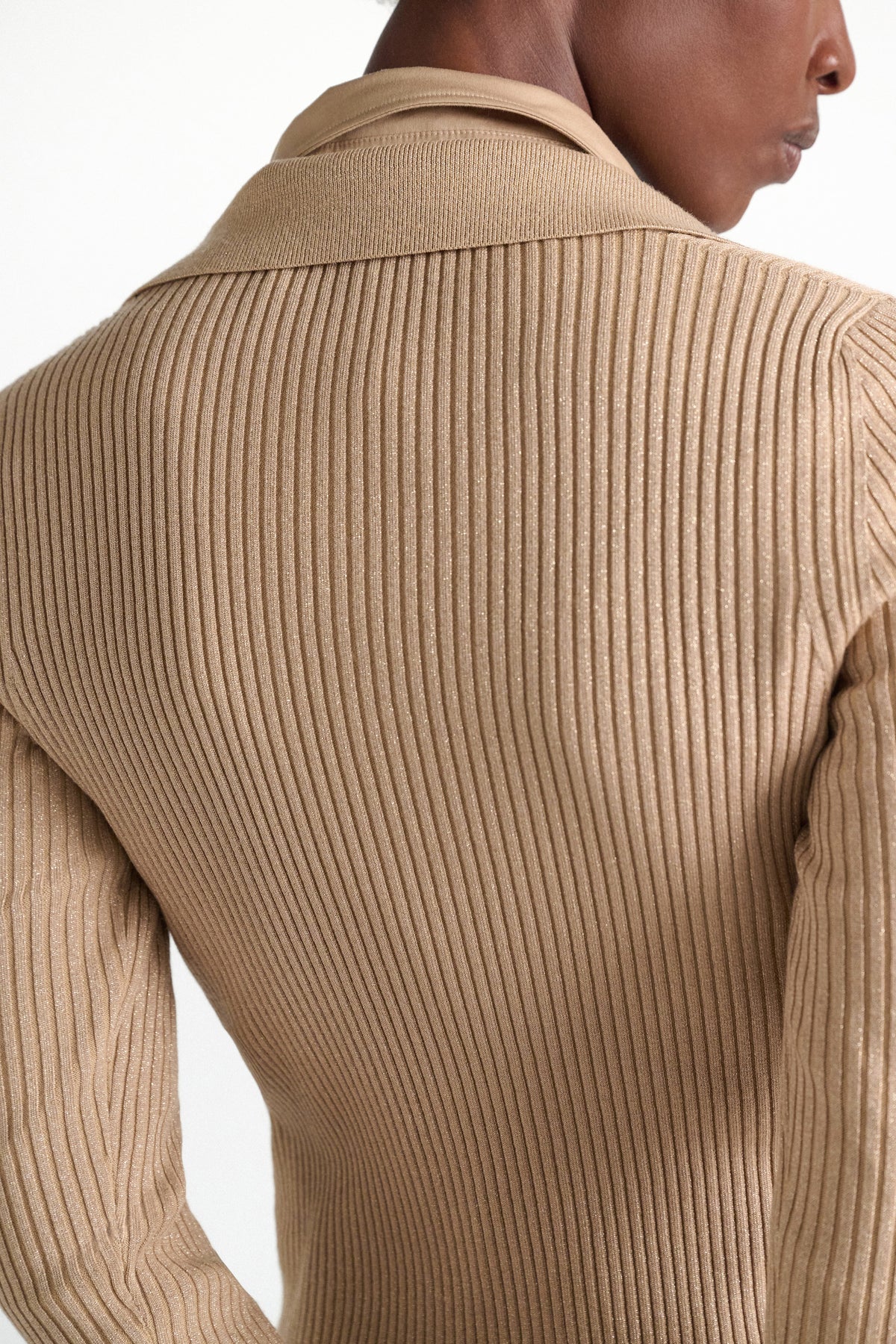 Almond Shimmering Merino Pullover