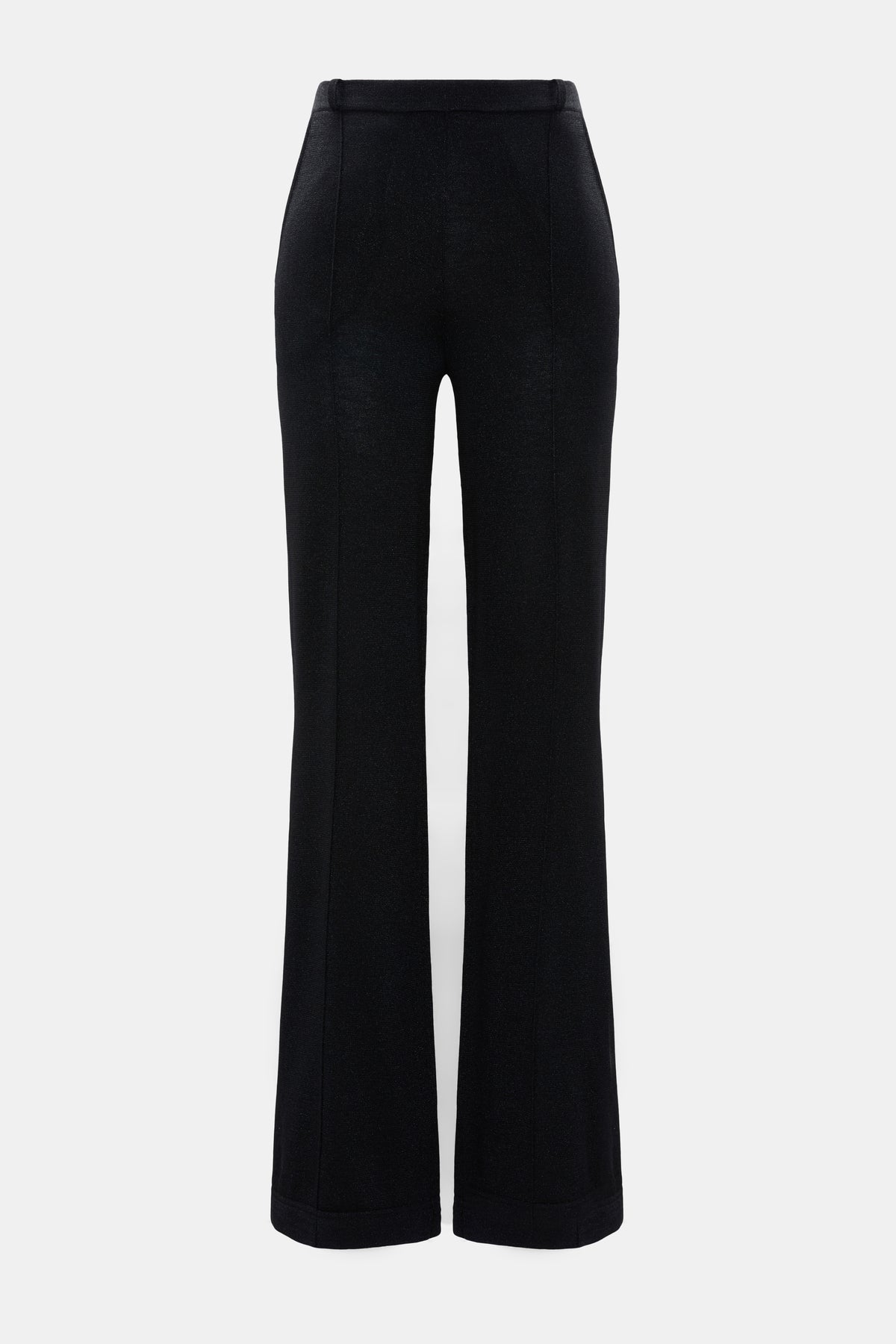 Vinyl Black Shimmering Merino Trousers