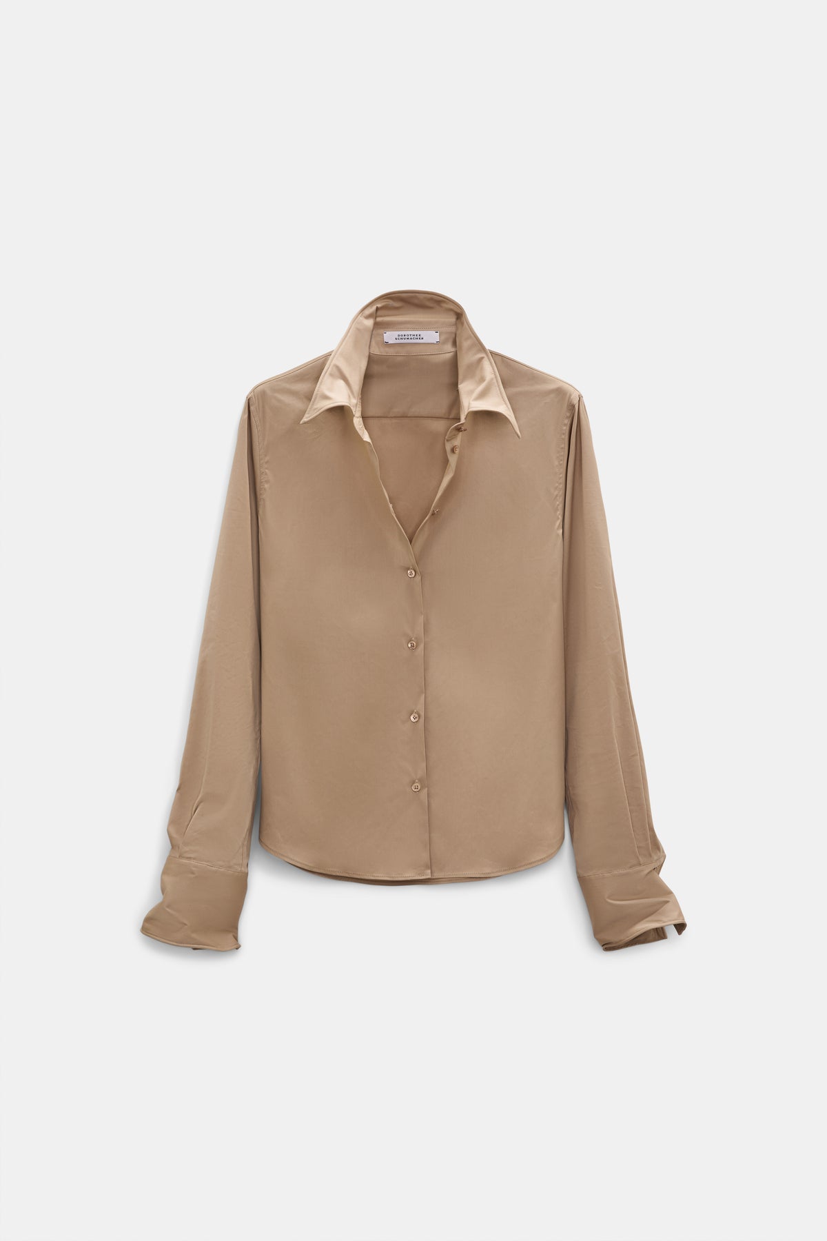 Almond Poplin Love Blouse
