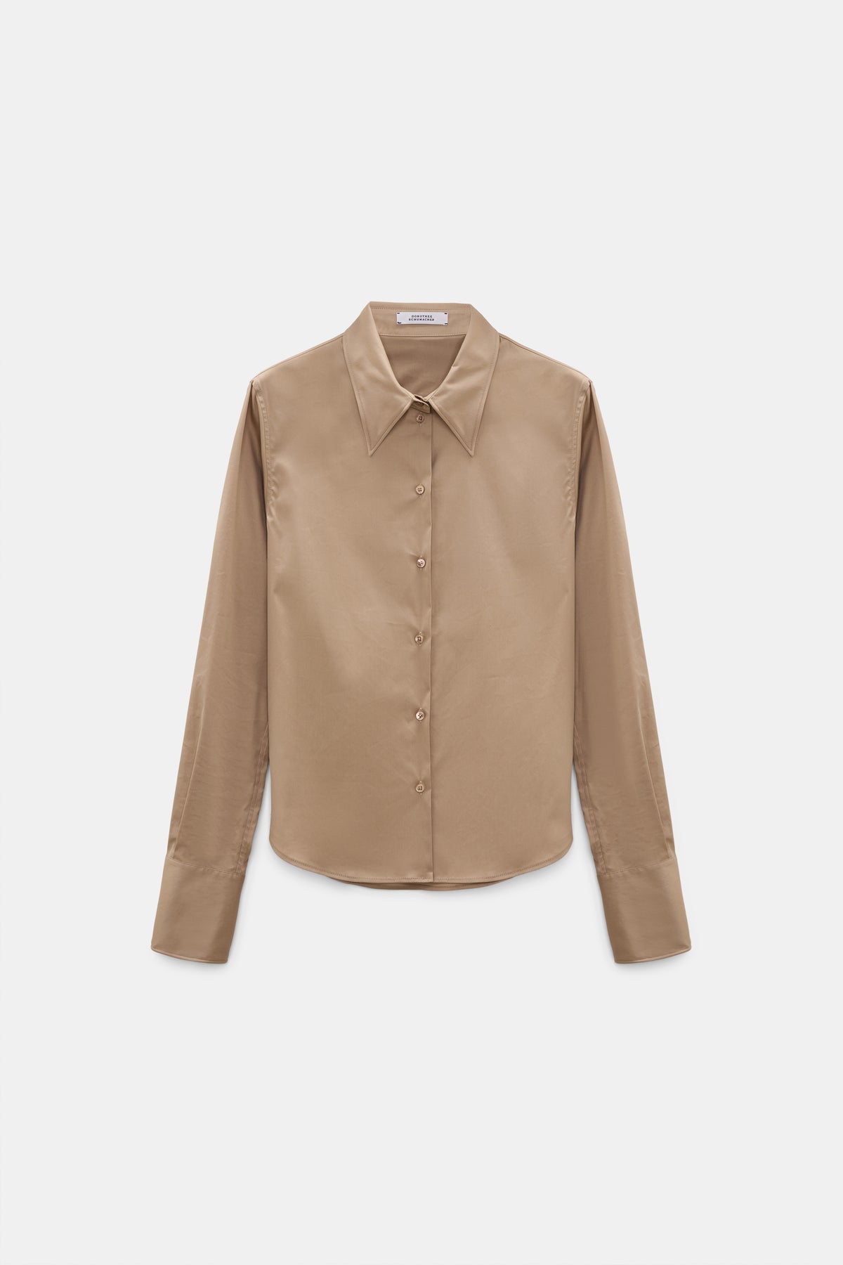 Almond Poplin Love Blouse