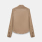 Almond Poplin Love Blouse