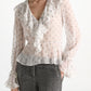 Camellia White Sheer Spark Blouse