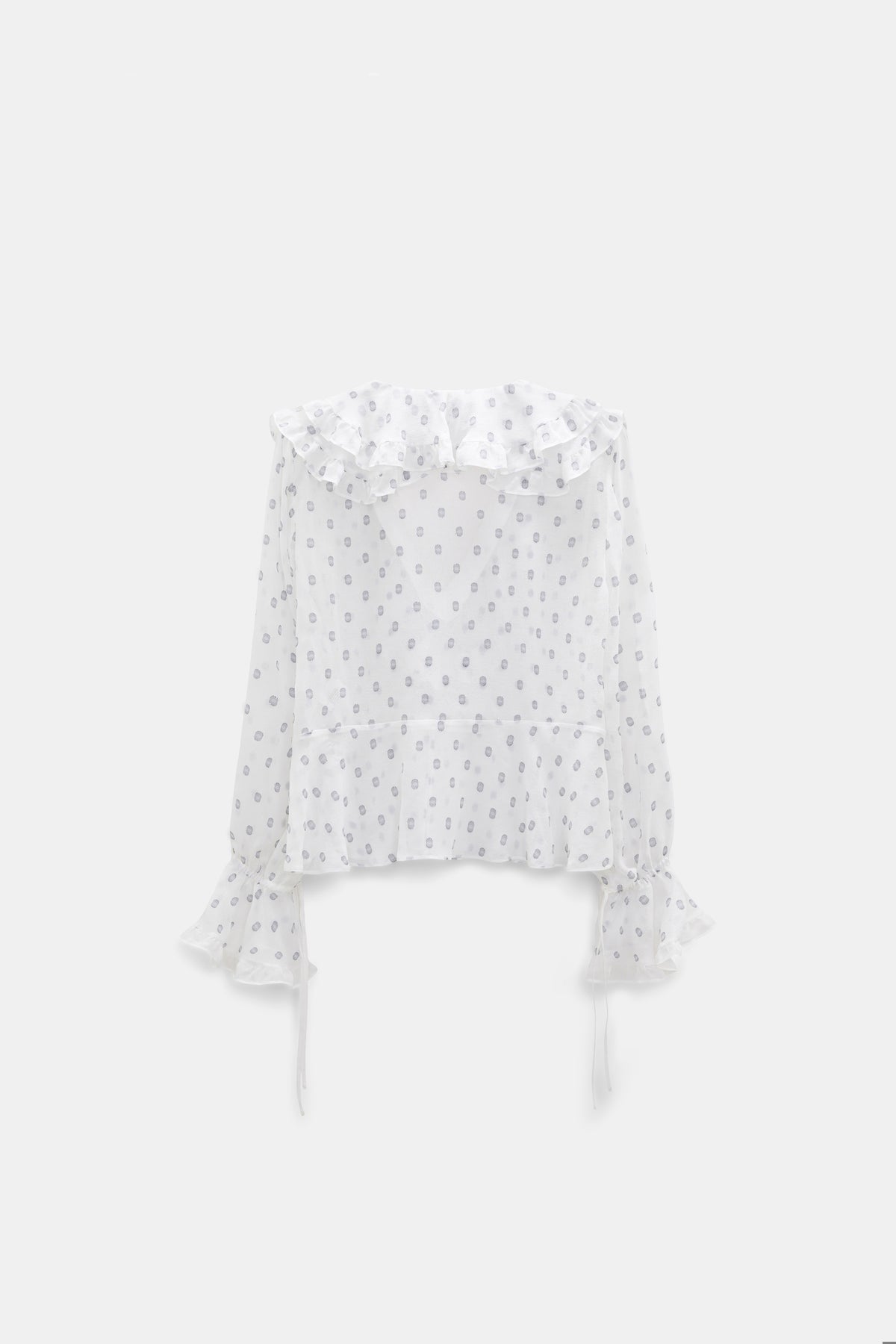 Camellia White Sheer Spark Blouse