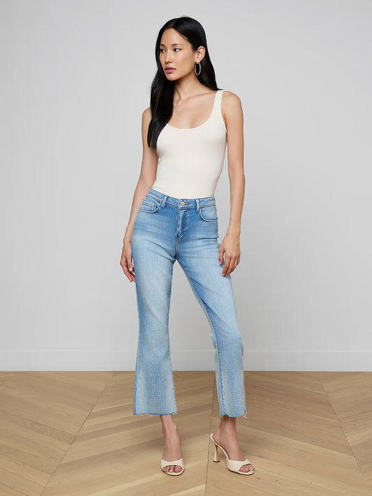 Kendra Cropped Flare Jean