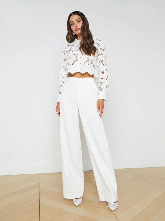 WHITE LIVVY TROUSER