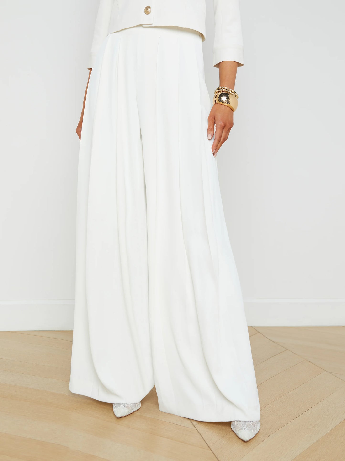 Nova Pleated Wide-Leg Pant
