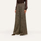 Beige Herringbone Allanah Sequined Trouser
