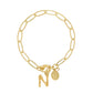 Bamboo Initial Bracelet