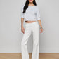Joanne Low Rise Wide Leg Jean - White