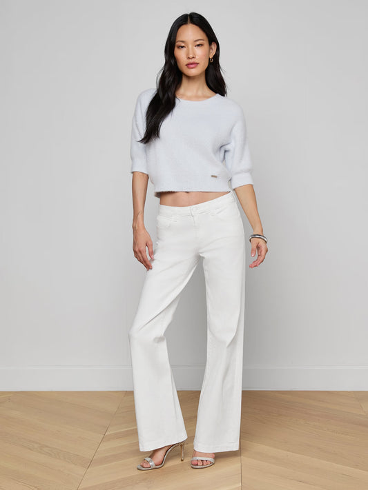 Joanne Low Rise Wide Leg Jean - White