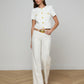 Joanne Low-Rise Wide Leg Jean - Light Ecru