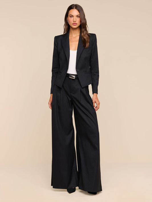 Pinstripe Chelsy Wide Leg Pant