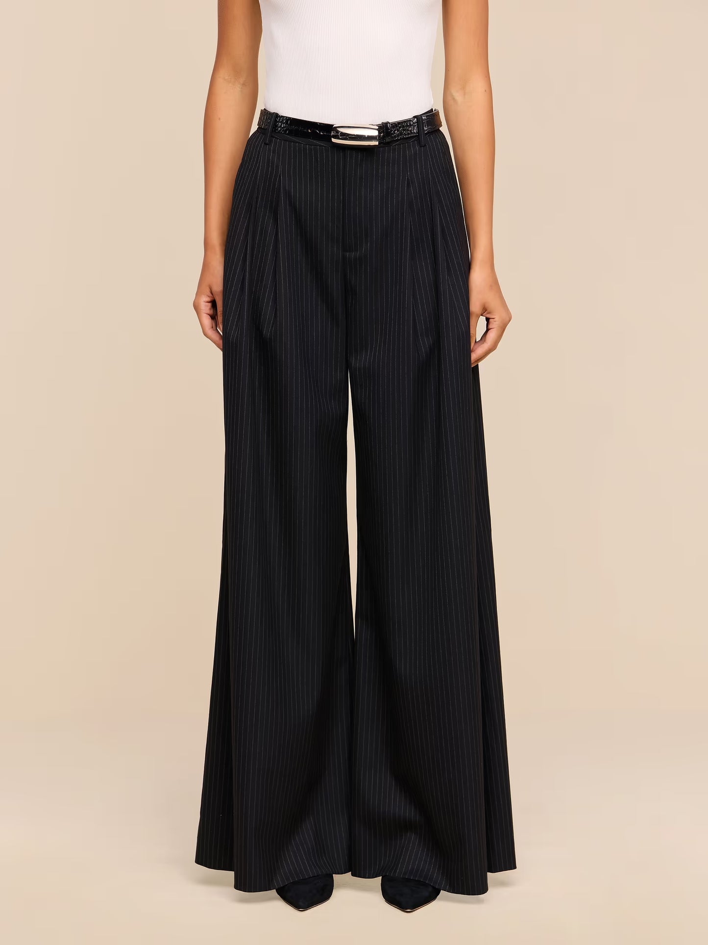 Pinstripe Chelsy Wide Leg Pant