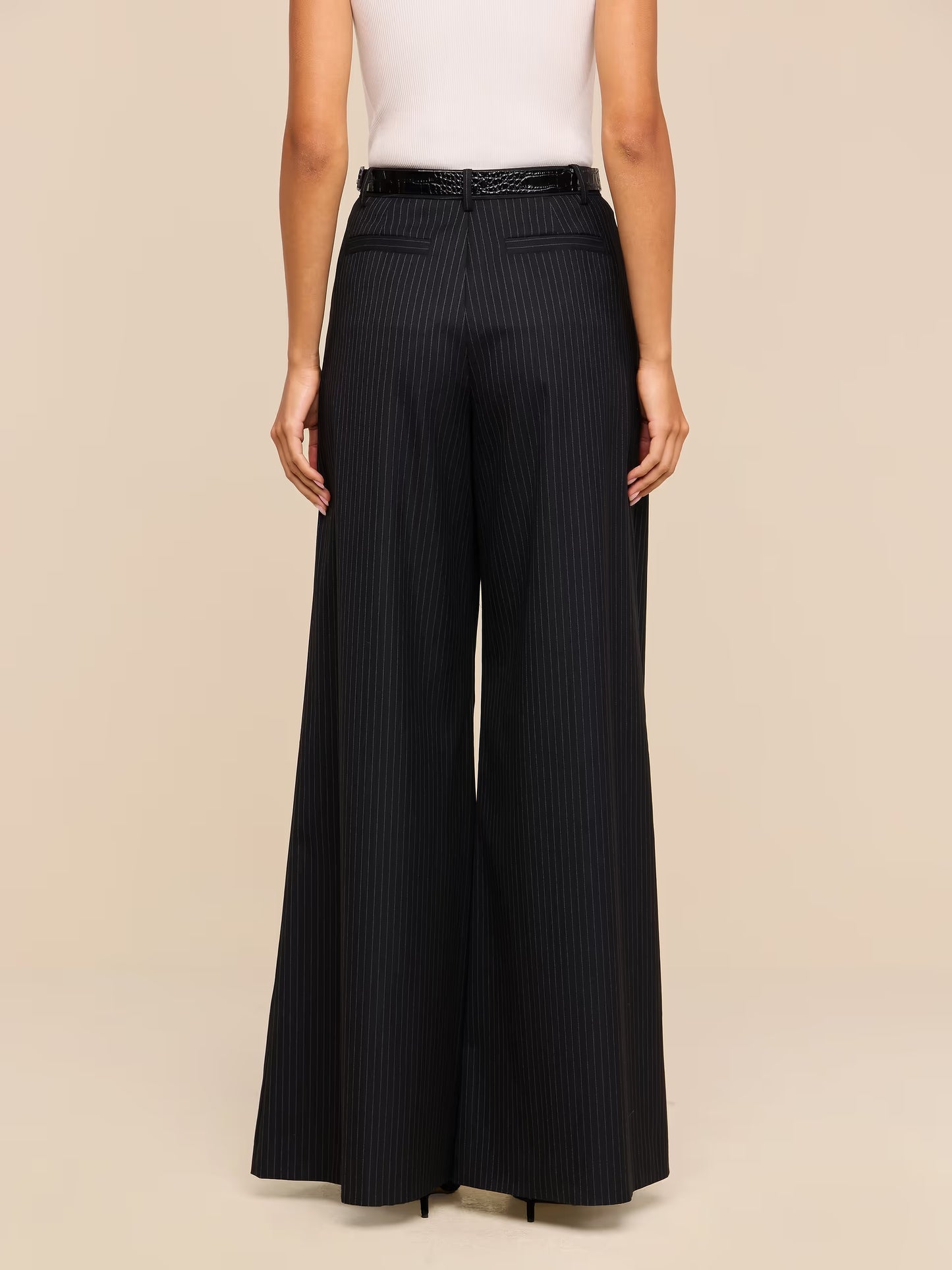 Pinstripe Chelsy Wide Leg Pant