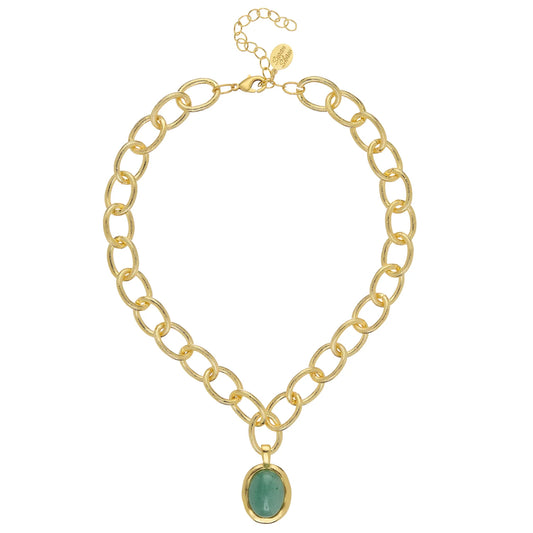 Jade Caroline Loop Chain Necklace