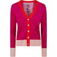 Hot Pink Split Cardigan