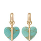 The Stone Mini Heart Earrings