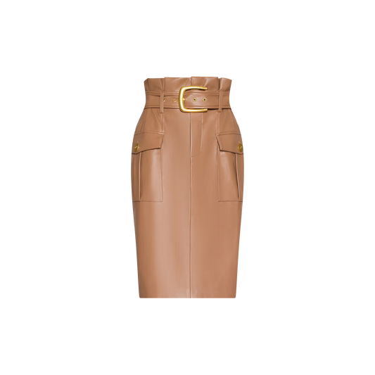Kaelis Vegan Leather Skirt